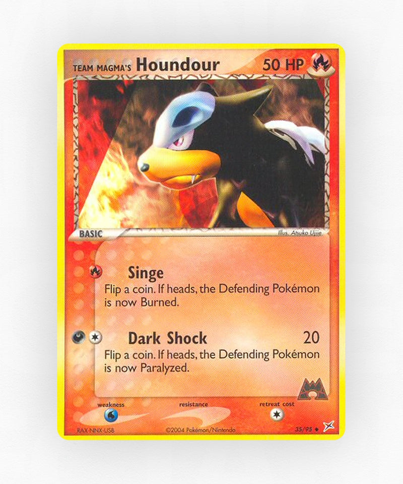 Team Magma's Houndour - Team Magma vs Team Aqua 35/95 (Non-Holo)