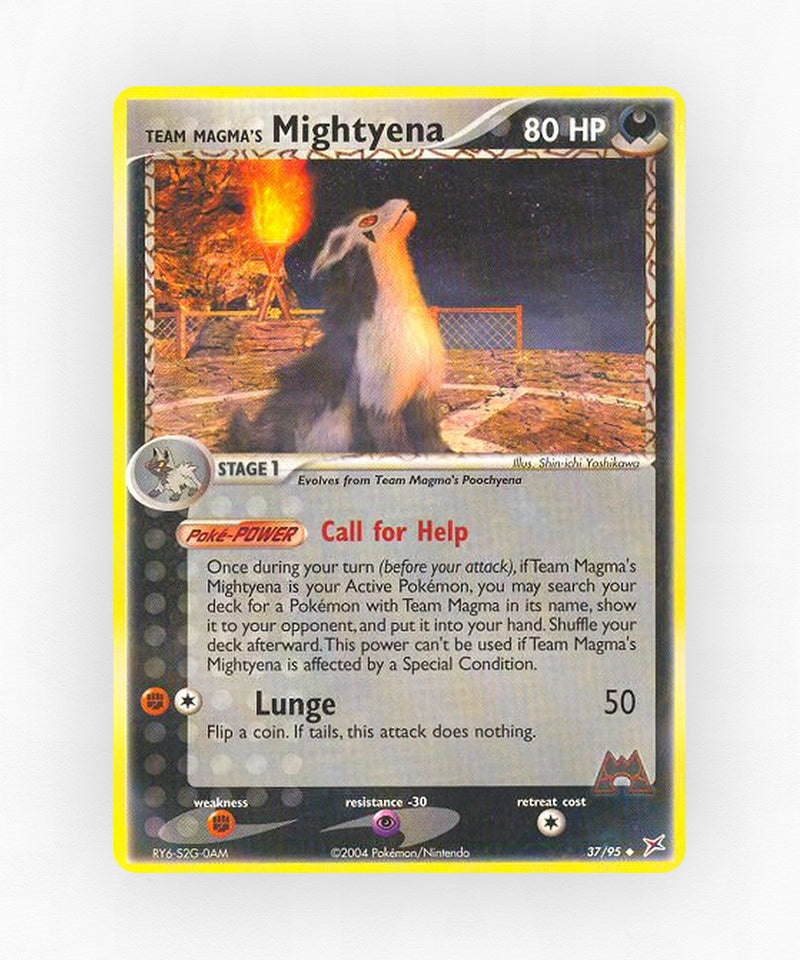 Team Magma's Mightyena - Team Magma vs Team Aqua 37/95 (Reverse Holo)