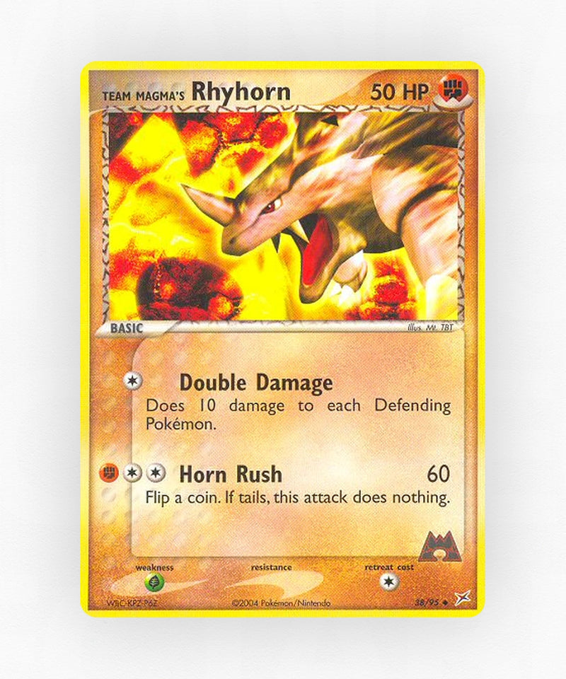 Team Magma's Rhyhorn - Team Magma vs Team Aqua 38/95 (Non-Holo)