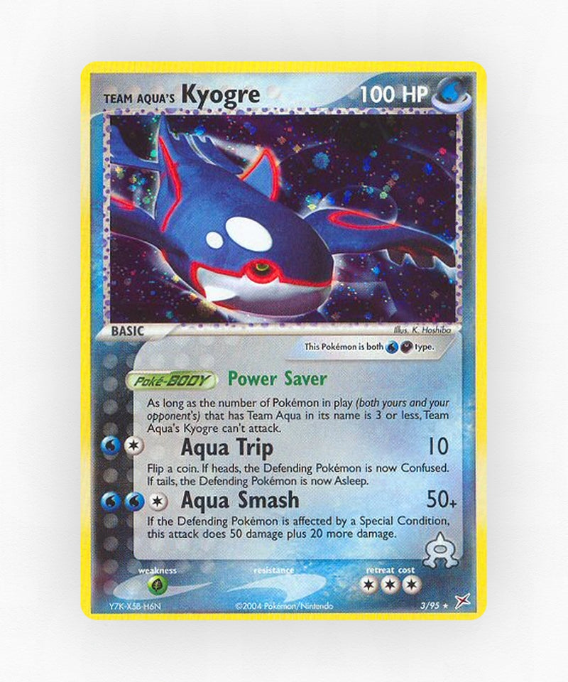 Team Aqua's Kyogre - Team Magma vs Team Aqua 3/95 (Reverse Holo)