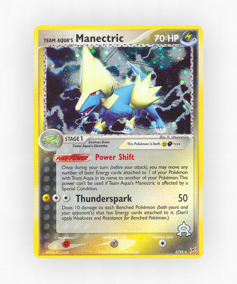 Team Aqua's Manectric - Team Magma vs Team Aqua 4/95 (Holo)