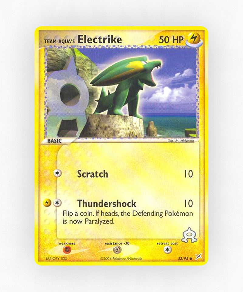 Team Aqua's Electrike - Team Magma vs Team Aqua 52/95 (Reverse Holo)