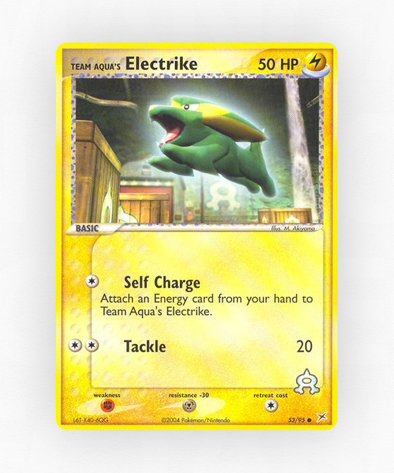 Team Aqua's Electrike - Team Magma vs Team Aqua 53/95 (Reverse Holo)
