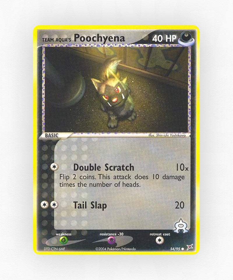 Team Aqua's Poochyena - Team Magma vs Team Aqua 54/95 (Reverse Holo)