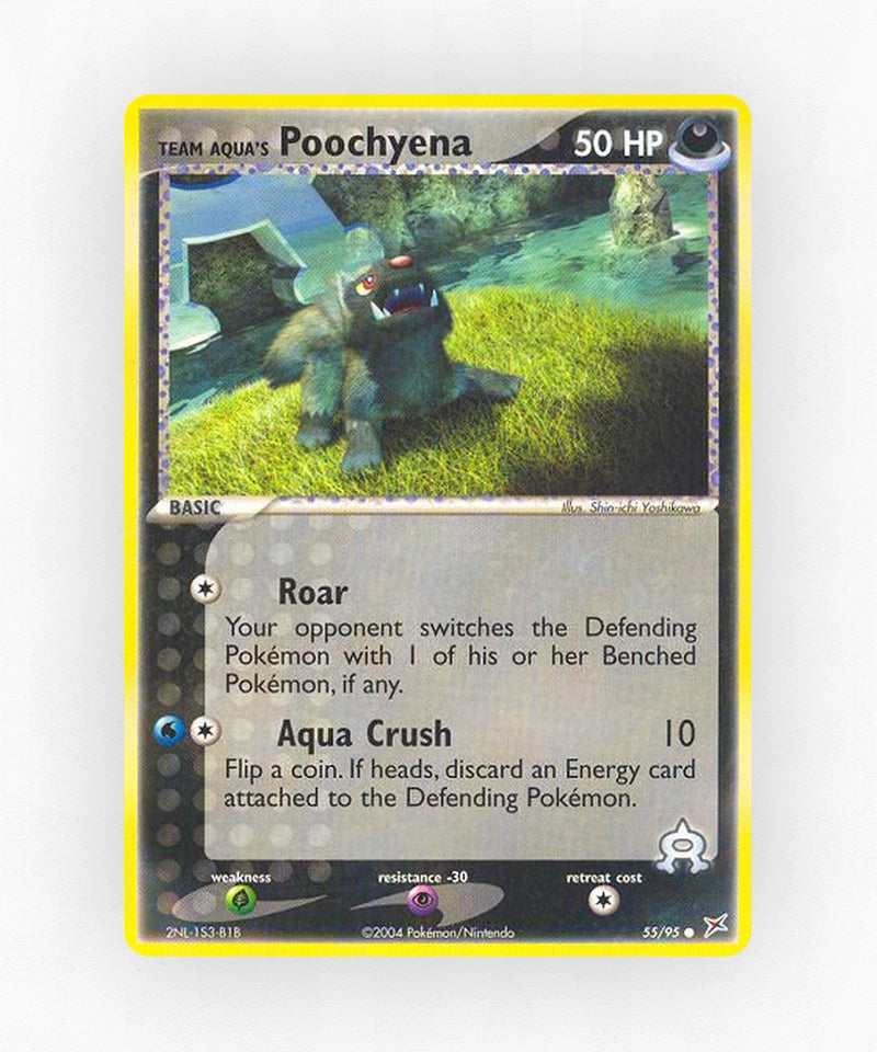 Team Aqua's Poochyena - Team Magma vs Team Aqua 55/95 (Reverse Holo)