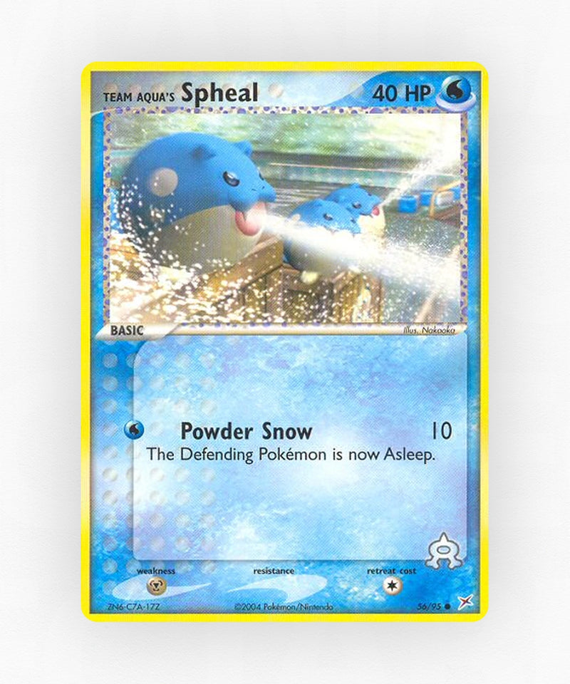 Team Aqua's Spheal - Team Magma vs Team Aqua 56/95 (Reverse Holo)