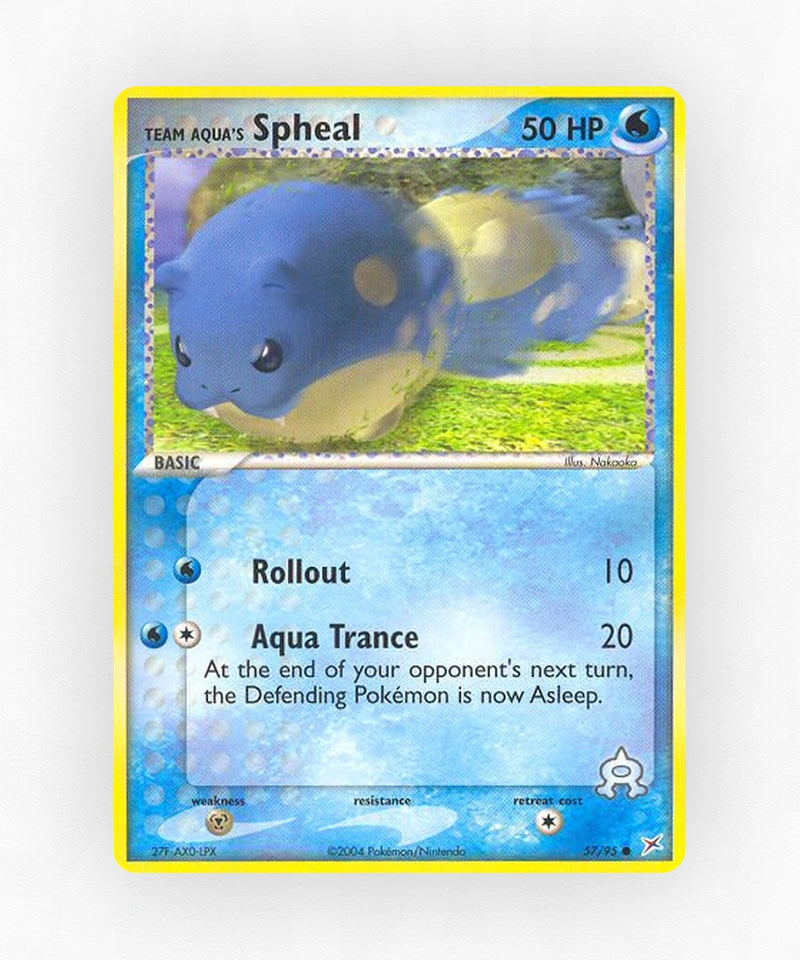 Team Aqua's Spheal - Team Magma vs Team Aqua 57/95 (Non-Holo)
