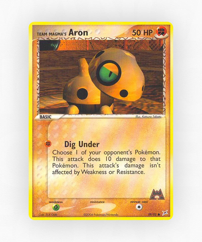 Team Magma's Aron - Team Magma vs Team Aqua 59/95 (Reverse Holo)