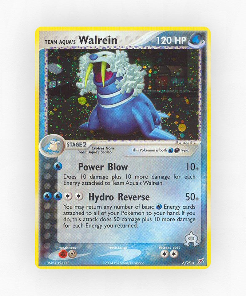 Team Aqua's Walrein - Team Magma vs Team Aqua 6/95 (Holo)