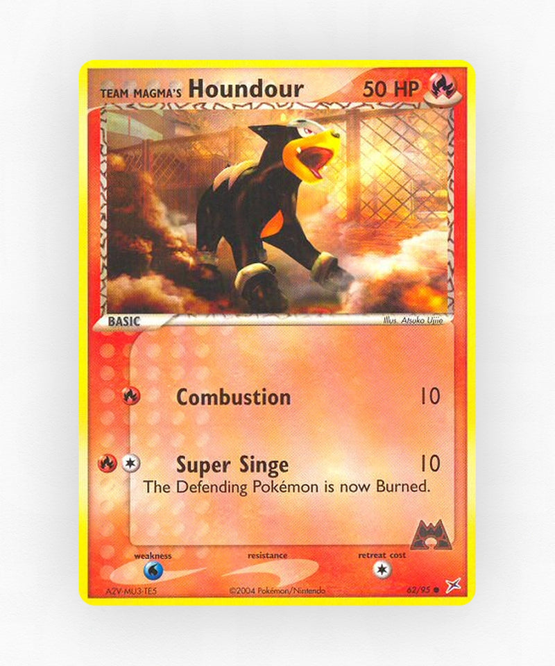 Team Magma's Houndour - Team Magma vs Team Aqua 62/95 (Non-Holo)