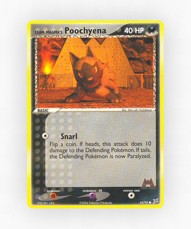 Team Magma's Poochyena - Team Magma vs Team Aqua 65/95 (Non-Holo)