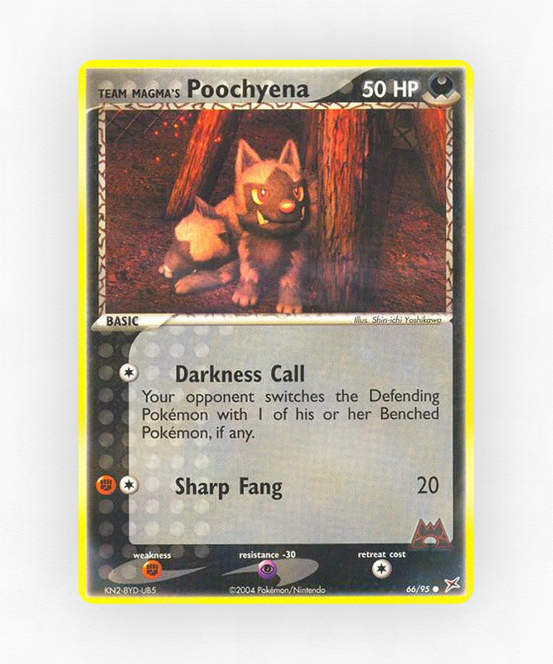 Team Magma's Poochyena - Team Magma vs Team Aqua 66/95 (Non-Holo)