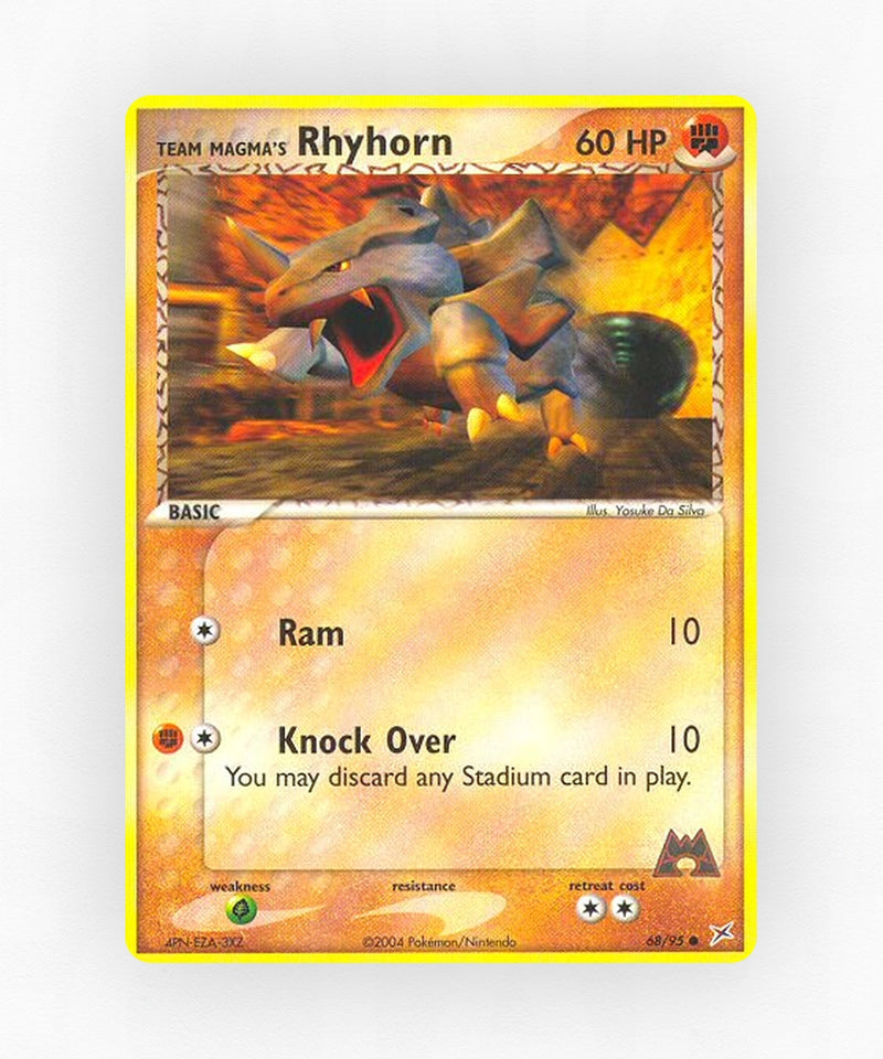 Team Magma's Rhyhorn - Team Magma vs Team Aqua 68/95 (Non-Holo)