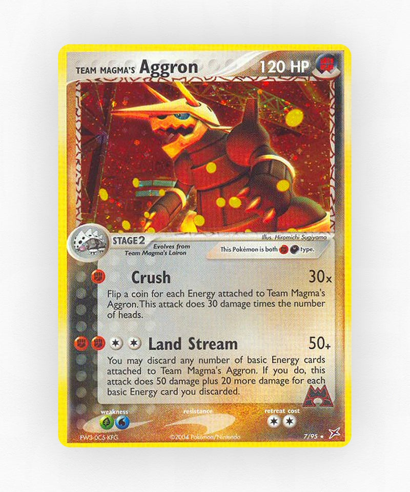 Team Magma's Aggron - Team Magma vs Team Aqua 7/95 (Holo)