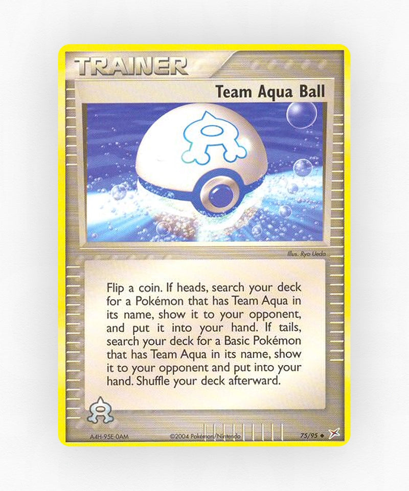 Team Aqua Ball - Team Magma vs Team Aqua 75/95 (Non-Holo)