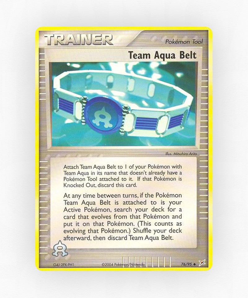 Team Aqua Belt - Team Magma vs Team Aqua 76/95 (Non-Holo)
