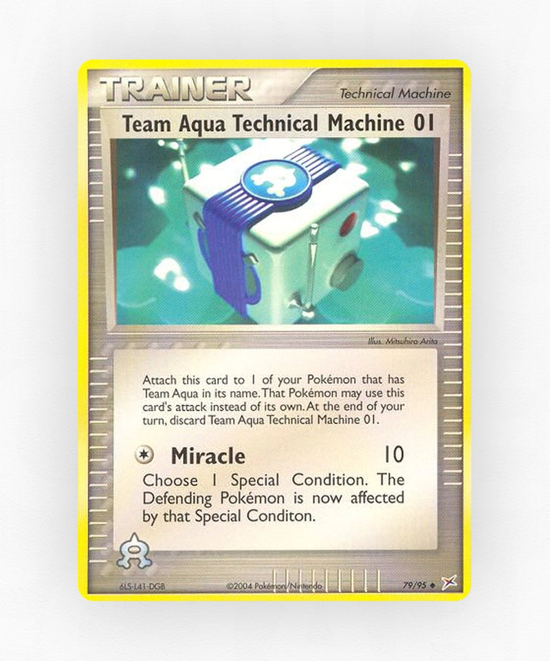 Team Aqua Technical Machine 01 - Team Magma vs Team Aqua 79/95 (Reverse Holo)