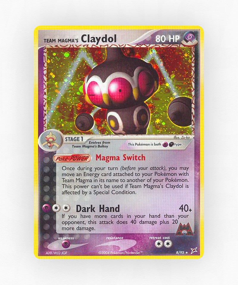 Team Magma's Claydol - Team Magma vs Team Aqua 8/95 (Holo)