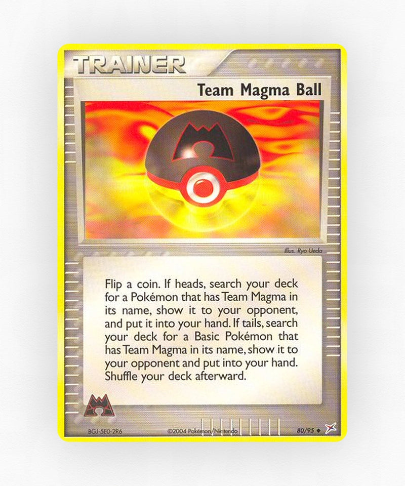 Team Magma Ball - Team Magma vs Team Aqua 80/95 (Non-Holo)