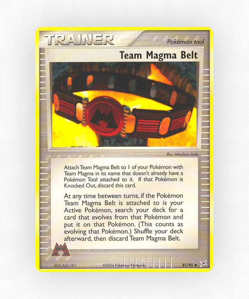 Team Magma Belt - Team Magma vs Team Aqua 81/95 (Non-Holo)