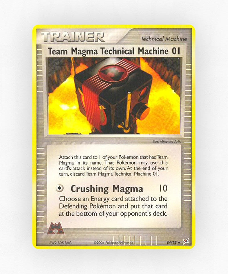 Team Magma Technical Machine 01 - Team Magma vs Team Aqua 84/95 (Non-Holo)
