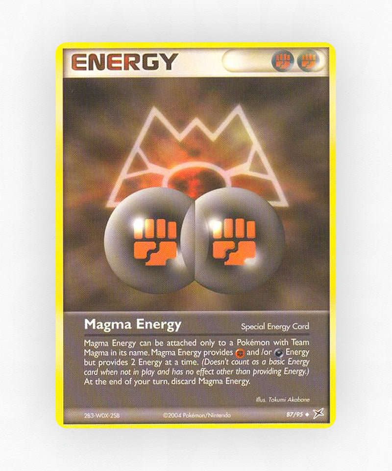 Magma Energy - Team Magma vs Team Aqua 87/95 (Reverse Holo)