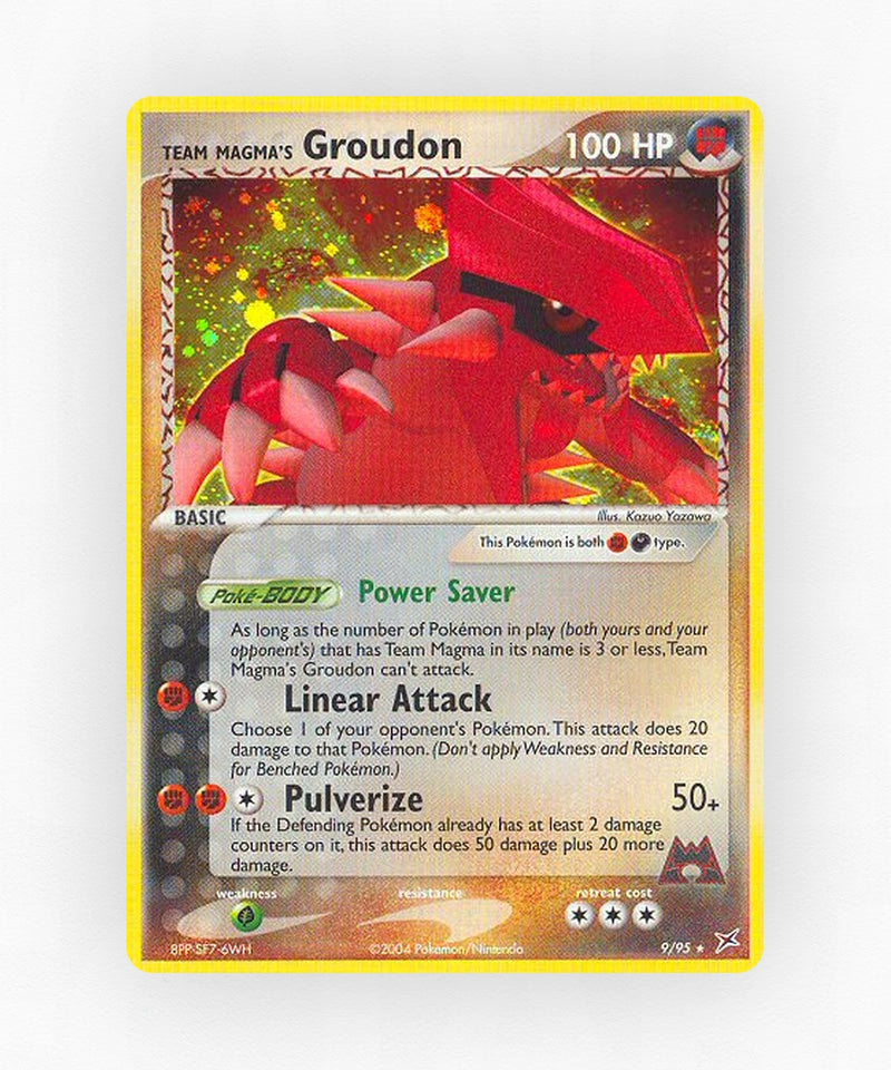 Team Magma's Groudon - Team Magma vs Team Aqua 9/95 (Holo)