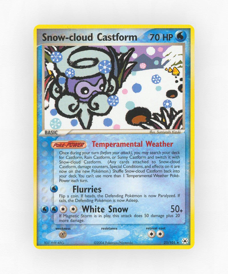 Snow-cloud Castform - Hidden Legends 25/101 (Reverse Holo)
