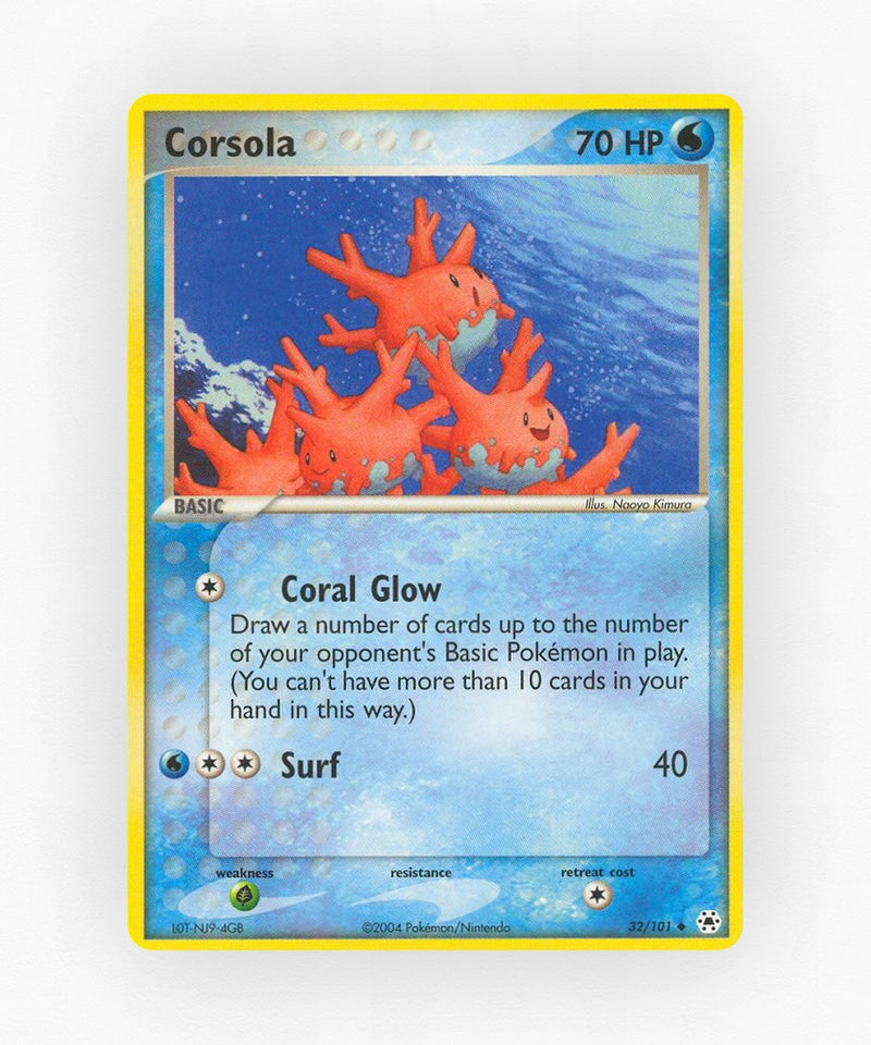 Corsola - Hidden Legends 32/101 (Reverse Holo)