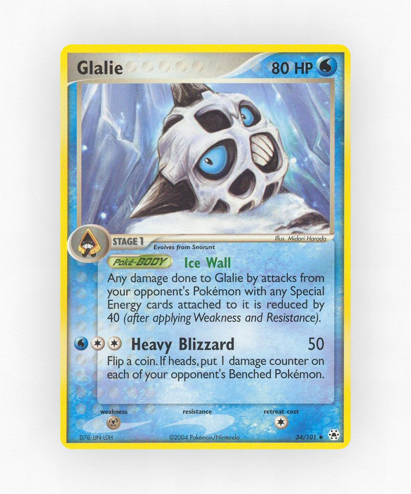 Glalie - Hidden Legends 34/101 (Non-Holo)