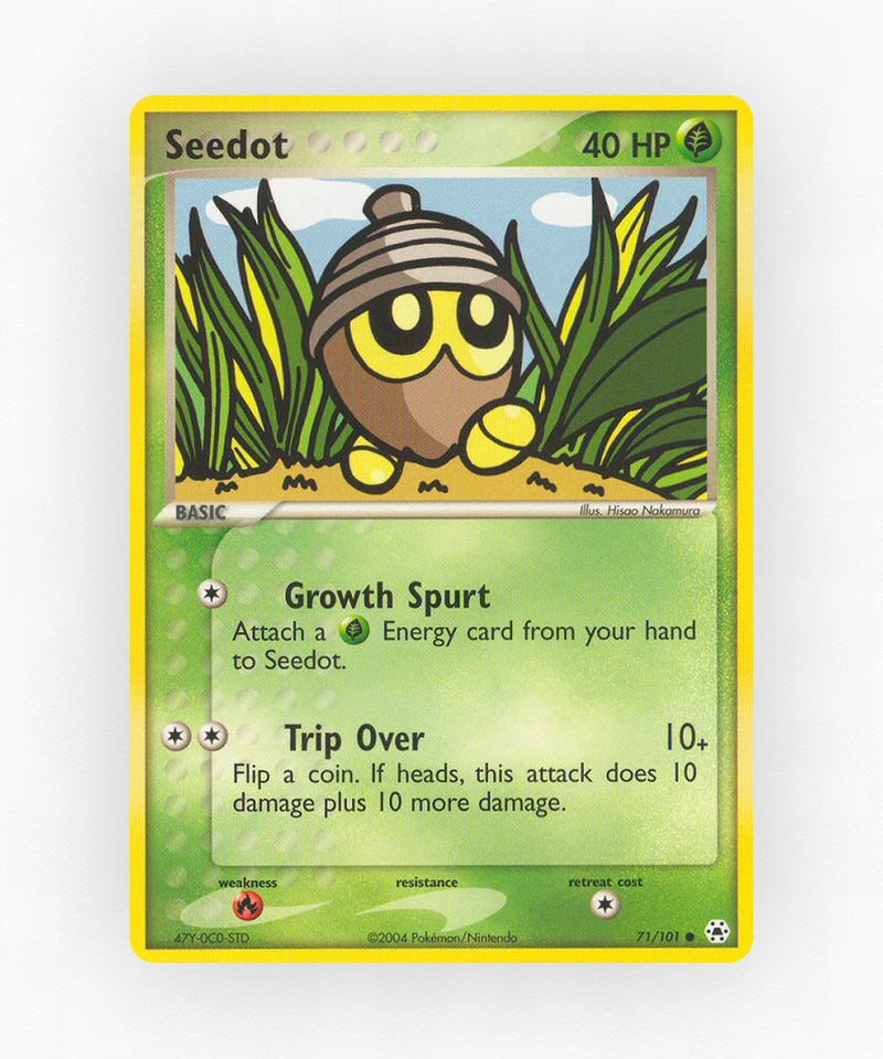 Seedot - Hidden Legends 71/101 (Reverse Holo)