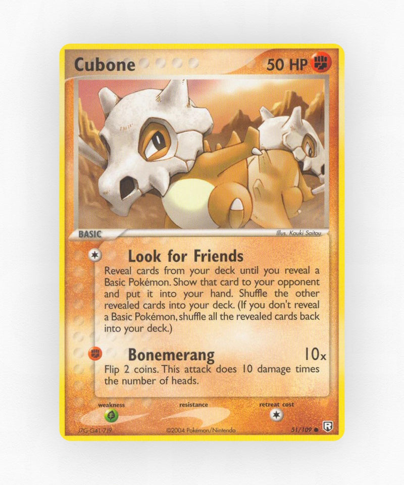 Cubone - Team Rocket Returns 51/109 (Non-Holo)