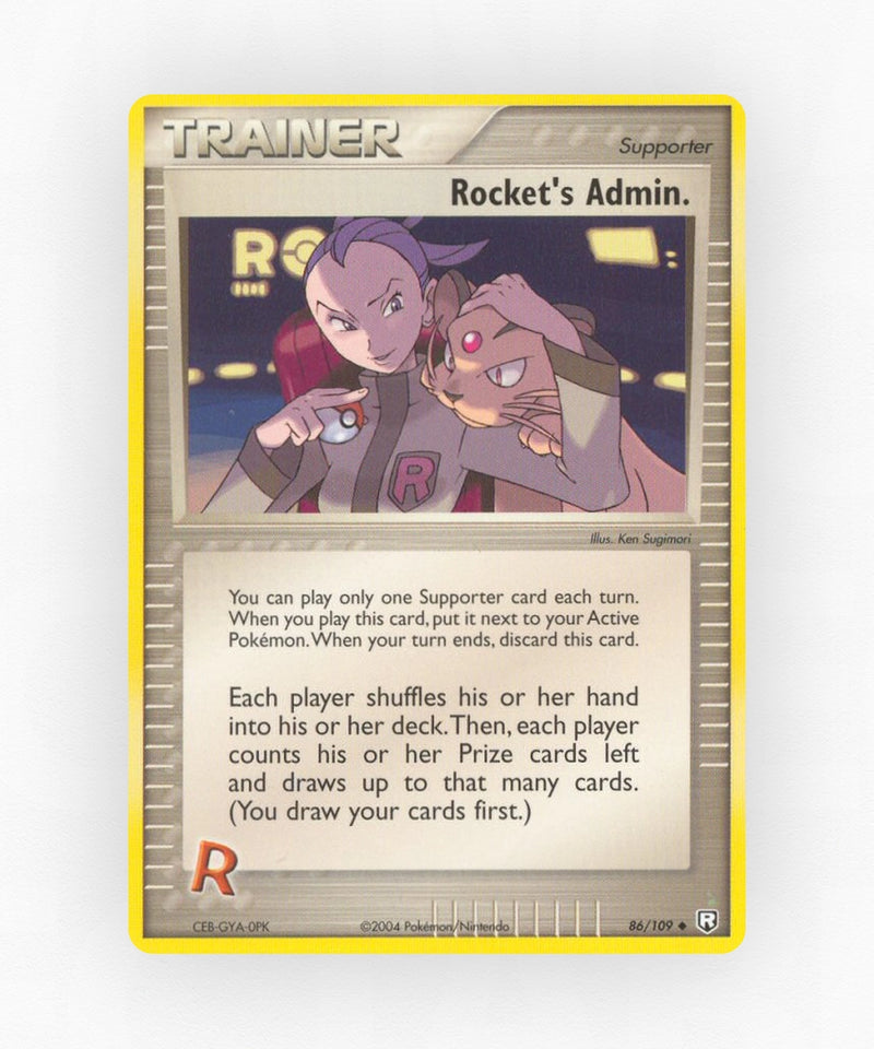 Rocket's Admin. - Team Rocket Returns 86/109 (Reverse Holo)