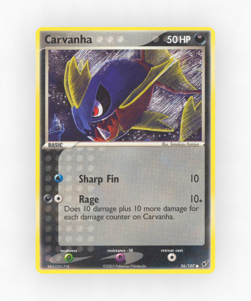 Carvanha - Deoxys 56/107 (Reverse Holo)