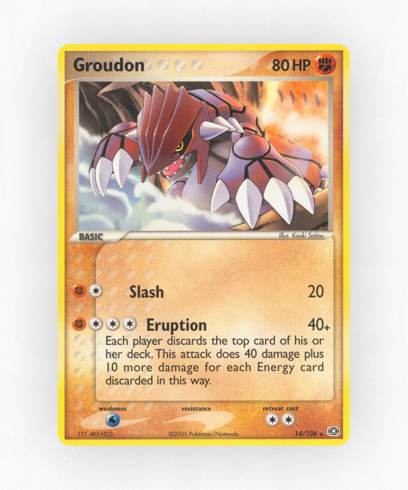 Groudon - Emerald 14/106 (Non-Holo)