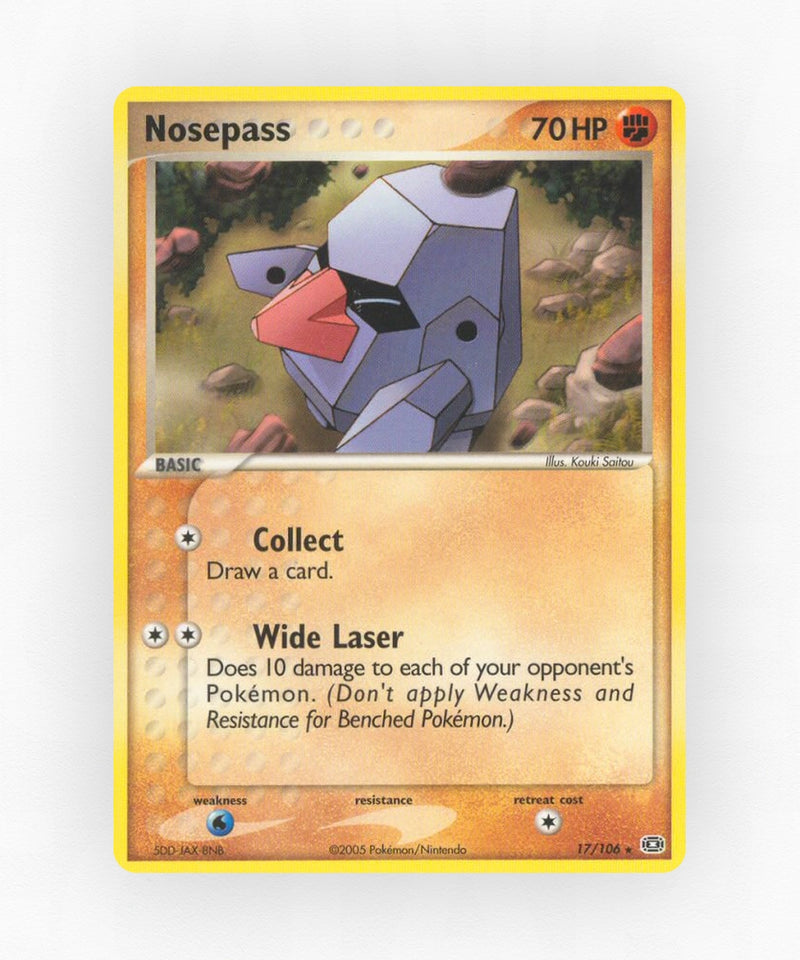 Nosepass - Emerald 17/106 (Reverse Holo)