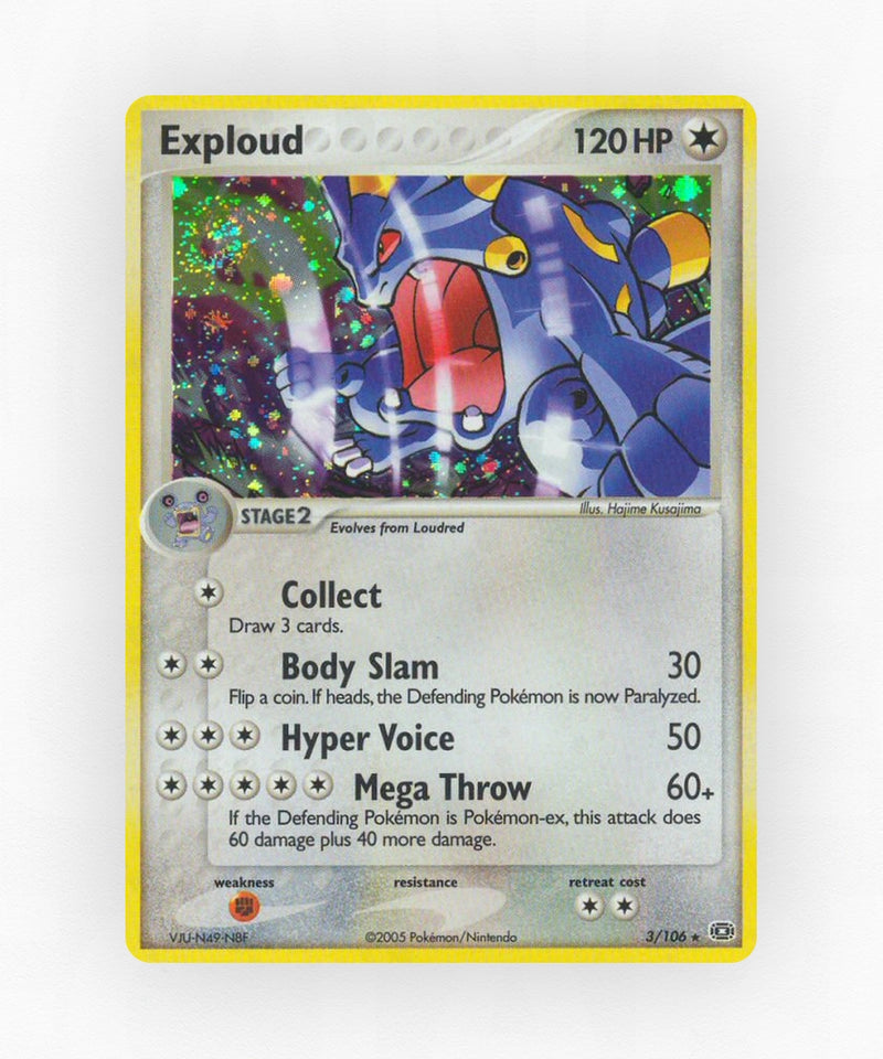 Exploud - Emerald 3/106 (Reverse Holo)