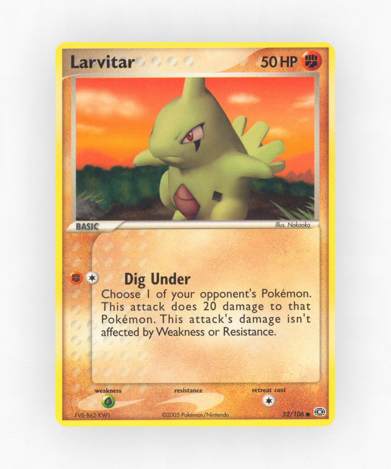 Larvitar - Emerald 52/106 (Non-Holo)