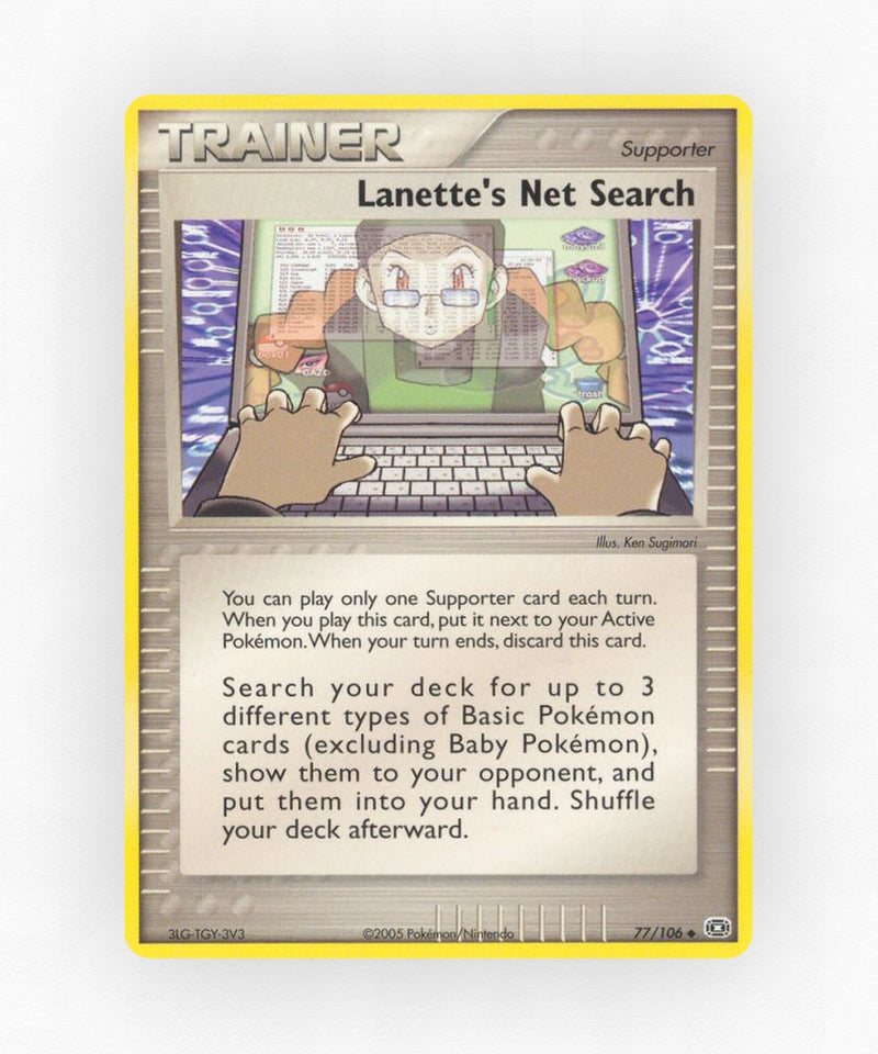 Lanette's Net Search - Emerald 77/106 (Reverse Holo)