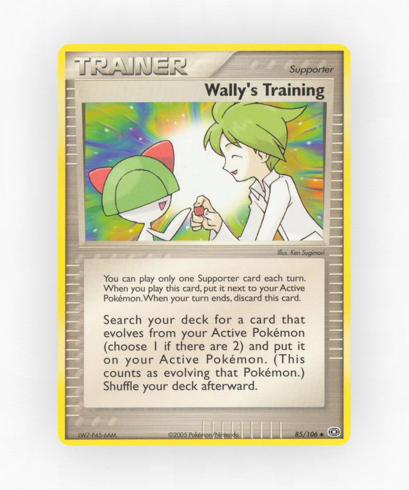Wally's Training - Emerald 85/106 (Non-Holo)