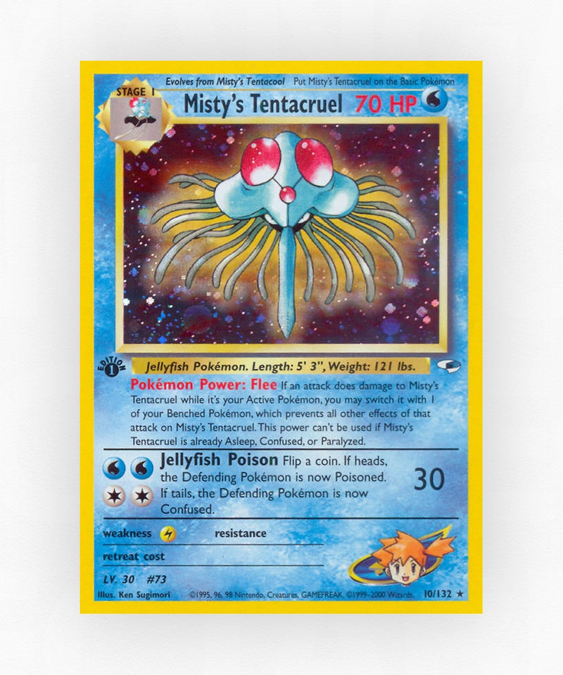 Misty's Tentacruel - Gym Heroes 10/132 (1st Edition Holo)