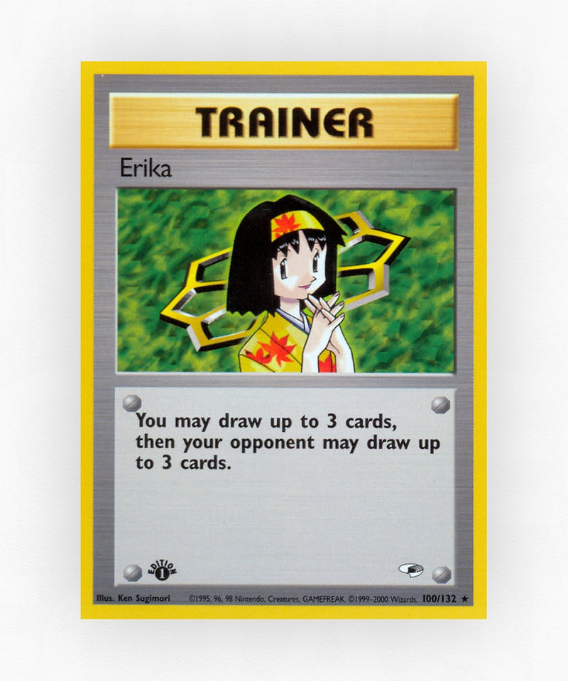 Erika - Gym Heroes 100/132 (1st Edition Non-Holo)