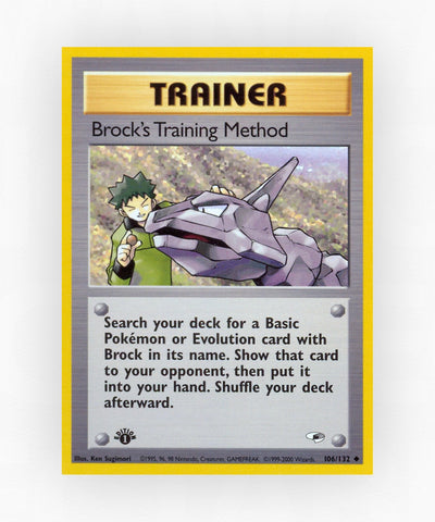 Brock's Training Method - Gym Heroes 106/132 (Unlimited Non-Holo)
