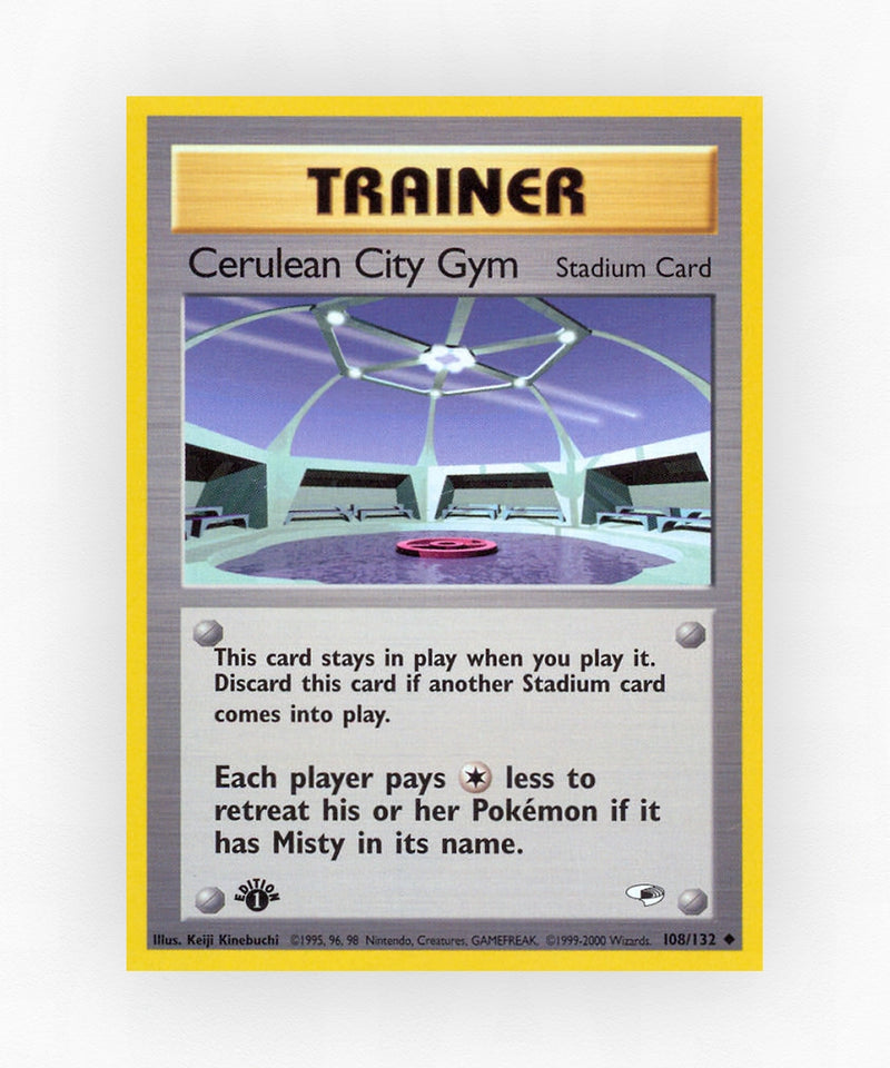 Cerulean City Gym - Gym Heroes 108/132 (1st Edition Non-Holo)