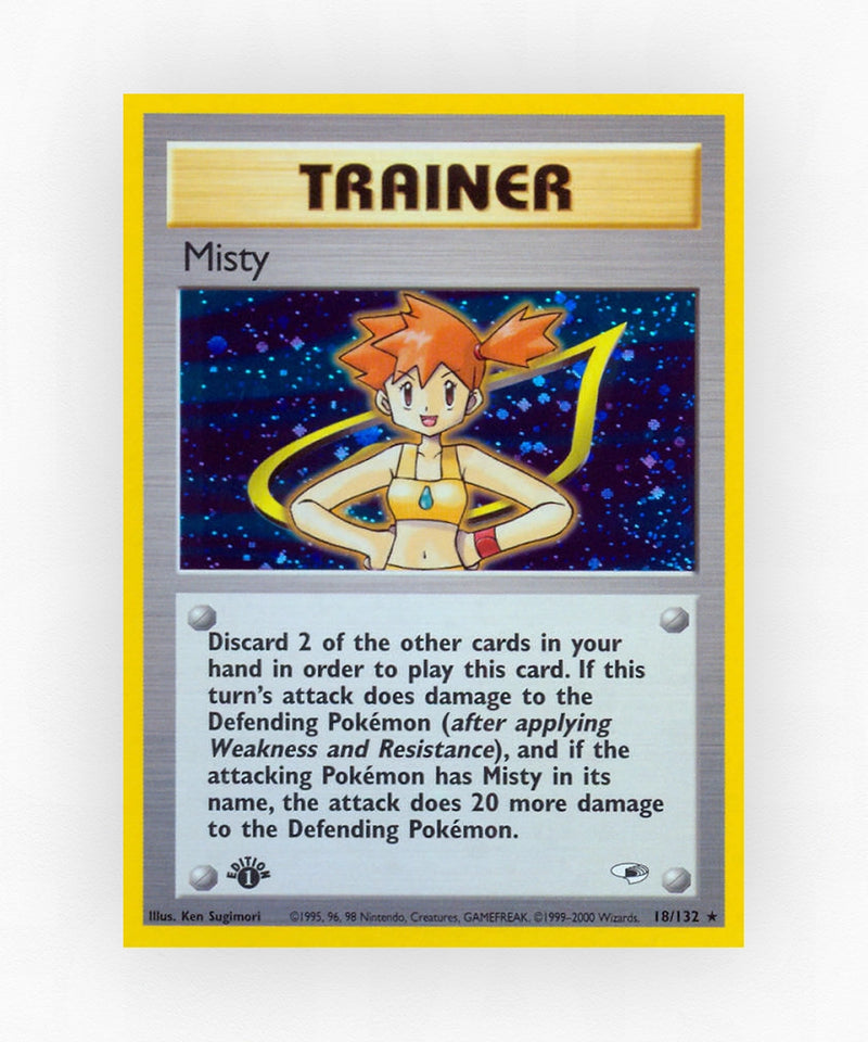 Misty - Gym Heroes 18/132 (1st Edition Holo)