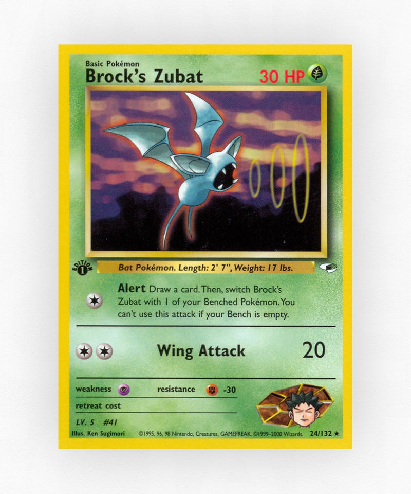 Brock's Zubat - Gym Heroes 24/132 (Unlimited Non-Holo)