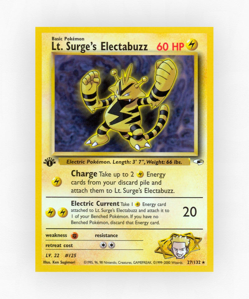 Lt. Surge's Electabuzz - Gym Heroes 27/132 (Unlimited Non-Holo)