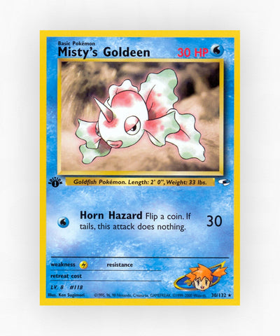 Misty's Goldeen - Gym Heroes 30/132 (Unlimited Non-Holo)