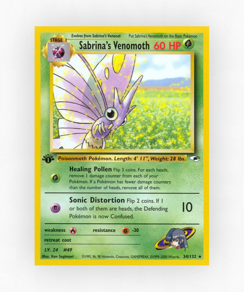 Sabrina's Venomoth - Gym Heroes 34/132 (Unlimited Non-Holo)