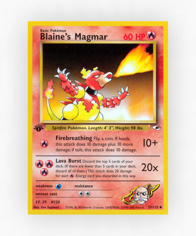 Blaine's Magmar - Gym Heroes 37/132 (Unlimited Non-Holo)